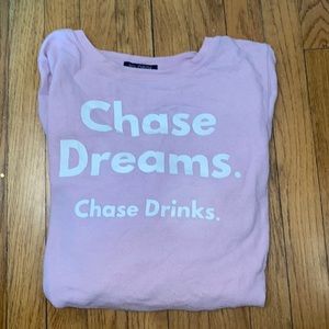 Light Pink/purple Wildfox sweatshirt / long sleeve